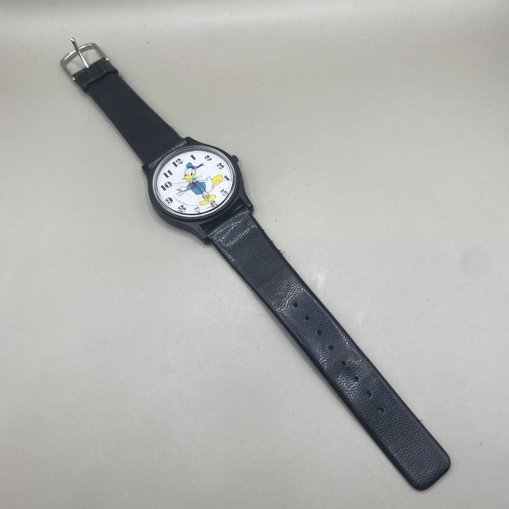 Lorus Walt Disney Mickey & Friends Donald Duck Watch Quartz Black Band